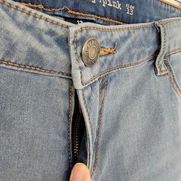 Celebrity Pink Skinny Jeans Womens Size 13 Juniors Blue Light Wash Stretch Denim - Picture 4 of 13